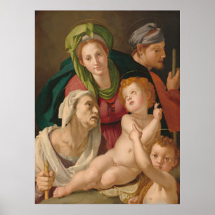 The Holy Family - Agnolo Bronzino Fine Art Poster