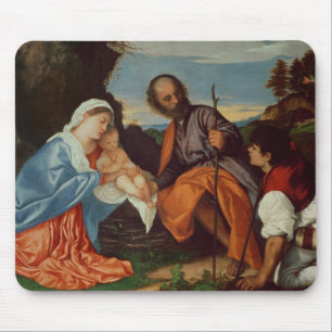The Holy Family and a Shepherd, c.1510 Mouse Pad