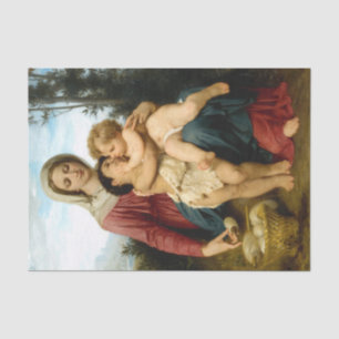 The Holy Family by Bouguereau, Decoupage Tissue Paper