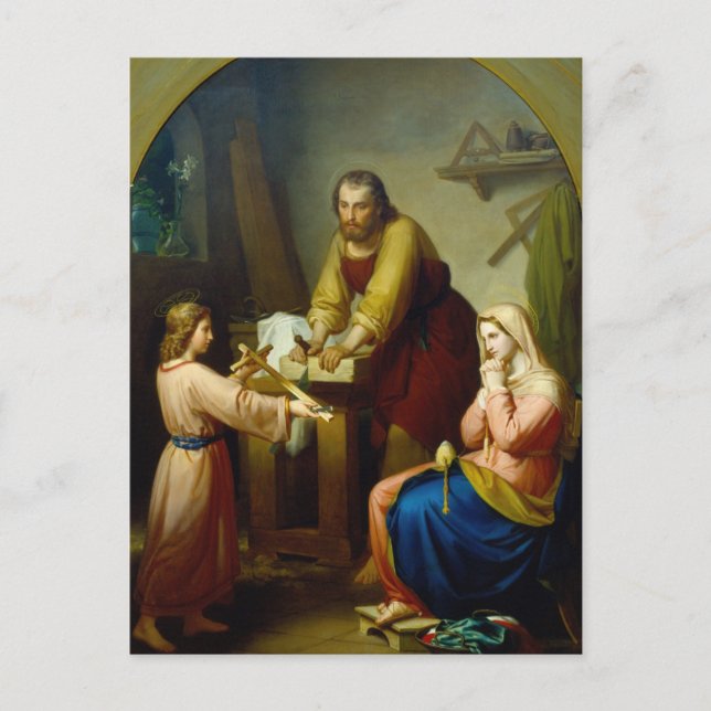 The Holy Family by Rafael Flores Postcard (Front)
