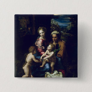 The Holy Family c.1518 15 Cm Square Badge
