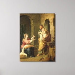 The Holy Family, c.1660-70 Canvas Print