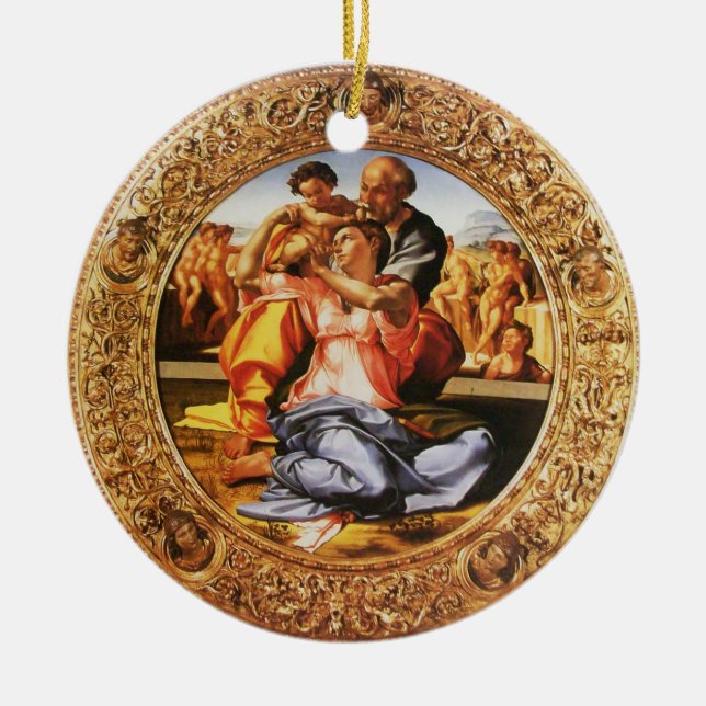 The Holy Family Ceramic Tree Decoration (Front)