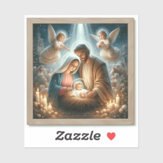 The Holy Family - Custom-Cut Vinyl Sticker