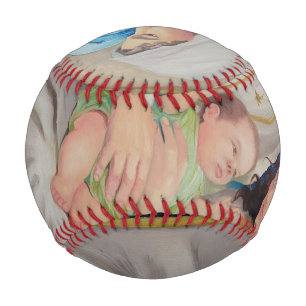 The Holy Family: Divine Love Portrait Baseball