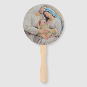 The Holy Family: Divine Love Portrait Hand Fan