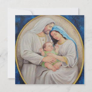 The Holy Family: Divine Love Portrait Invitation