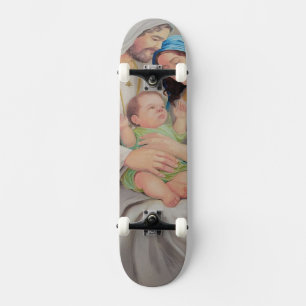 The Holy Family: Divine Love Portrait Skateboard