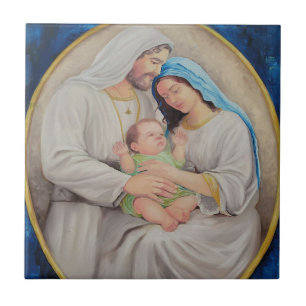 The Holy Family: Divine Love Portrait Tile