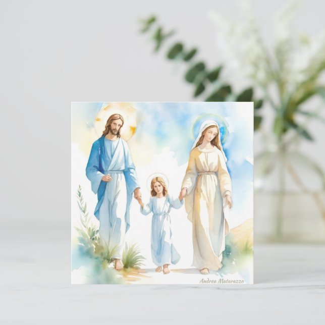 The Holy Family Flat Card (Standing Front)
