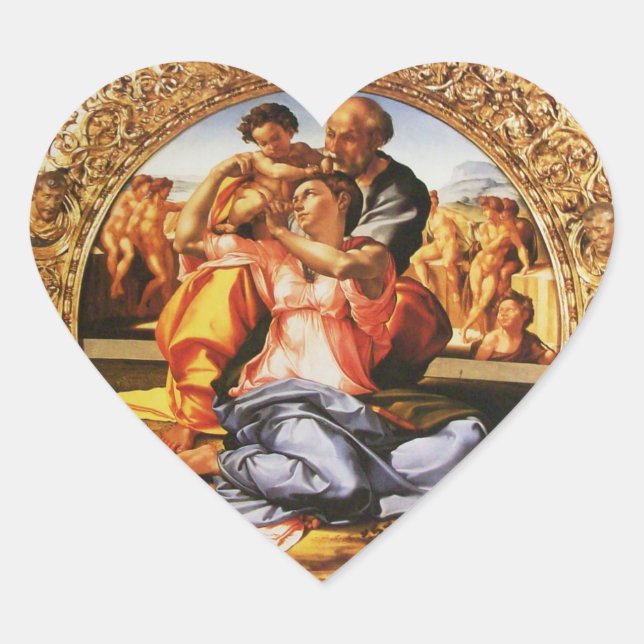 The Holy Family Heart Sticker (Front)