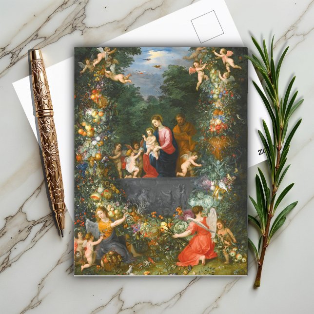 The Holy Family, Jan Brueghel  Postcard (Creator Uploaded)