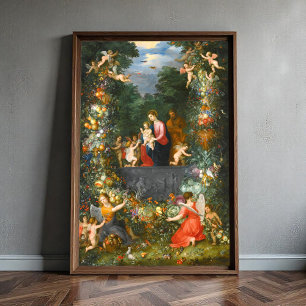 The Holy Family, Jan Brueghel Poster