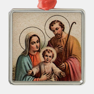 The Holy Family - Jesus, Mary, and Joseph Metal Tree Decoration