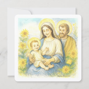 The Holy Family - Nativity Card