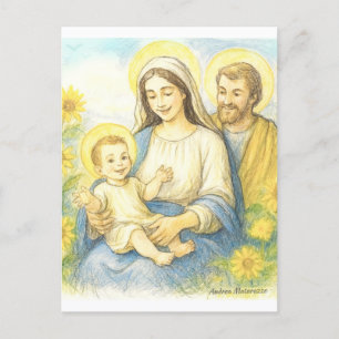 The Holy Family - Nativity Postcard
