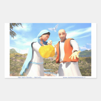 The Holy Family - Nativity   Rectangular Sticker