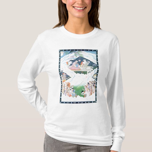 The Holy Family of Shiva and Parvati T-Shirt (Front)