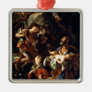The Holy Family (oil on canvas) Metal Tree Decoration