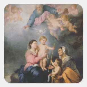 The Holy Family or The Virgin of Seville Square Sticker