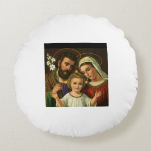 The Holy Family Round Cushion