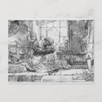 The Holy Family with a cat, 1654