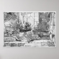 The Holy Family with a cat, 1654