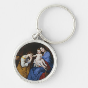 The Holy Family with Saints Anne and Catherine Key Ring