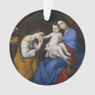 The Holy Family with Saints Anne and Catherine Ornament