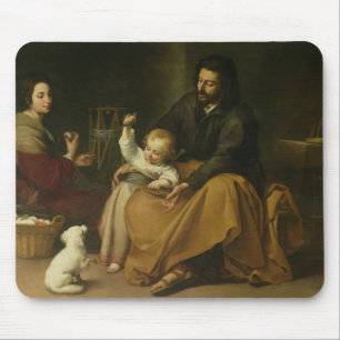 The Holy Family with the Little Bird, c.1650 Mouse Pad