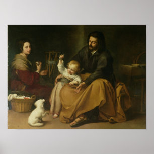 The Holy Family with the Little Bird, c.1650 Poster