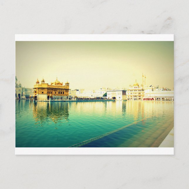 THE HOLY GOLDEN TEMPLE AMRISTAR PUNJAB POSTCARD (Front)