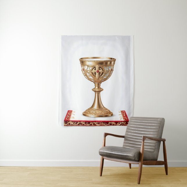 The Holy Grail Catholic Tapestry (In Situ)
