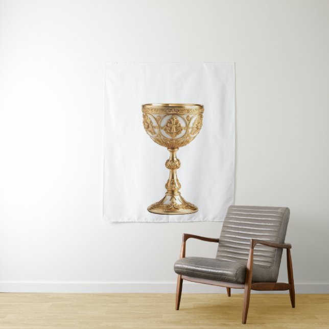 The Holy Grail Catholic Tapestry (In Situ)