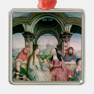 The Holy Kinship, or the Altarpiece of St. Metal Tree Decoration