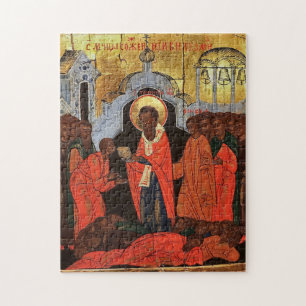 The Holy Martyrs Burned at Nicomedia Icon Jigsaw Puzzle