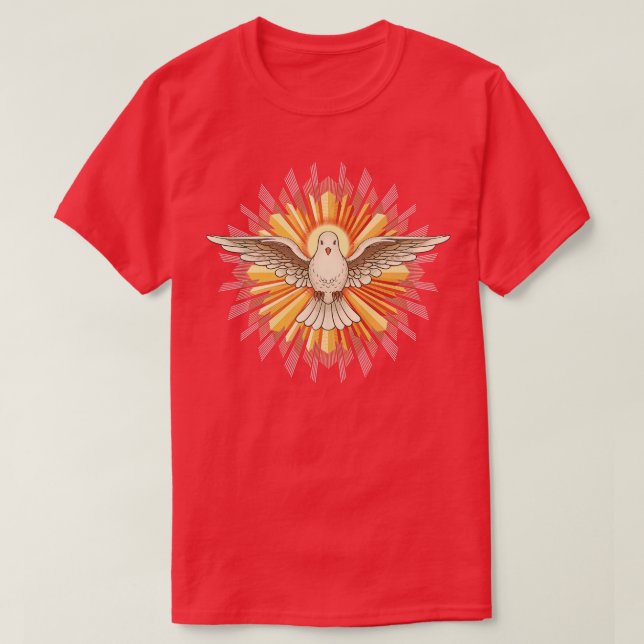 The Holy Spirit as a dove T-Shirt (Design Front)