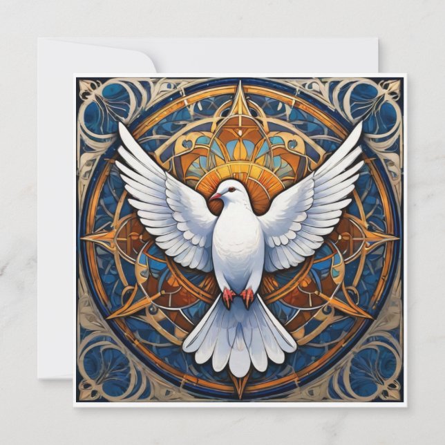 The Holy Spirit (dove) 1 Holiday Card (Front)