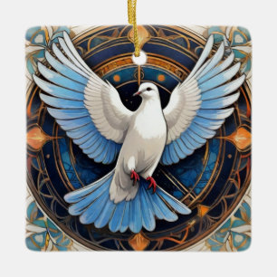 The Holy Spirit (dove) 2 Ceramic Ornament