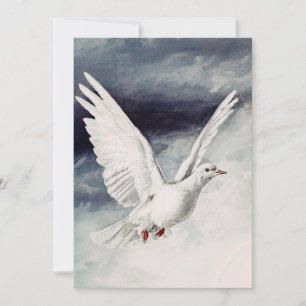 The holy spirit in the form of a Dove Invitation