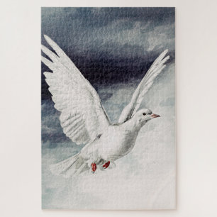 The holy spirit in the form of a Dove Jigsaw Puzzle