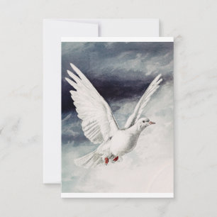 The holy spirit in the form of a Dove Thank You Card