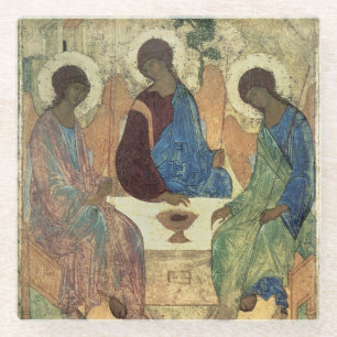 The Holy Trinity, 1420s Glass Coaster