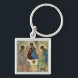 The Holy Trinity, 1420s (tempera on panel) Key Ring<br><div class="desc">Image Collection Number:  BAL39517  The Holy Trinity,  1420s (tempera on panel) (for copy see 40956). Rublev,  Andrei (c.1370-1430) tempera on panel. Tretyakov Gallery,  Moscow,  Russia .  1420</div>