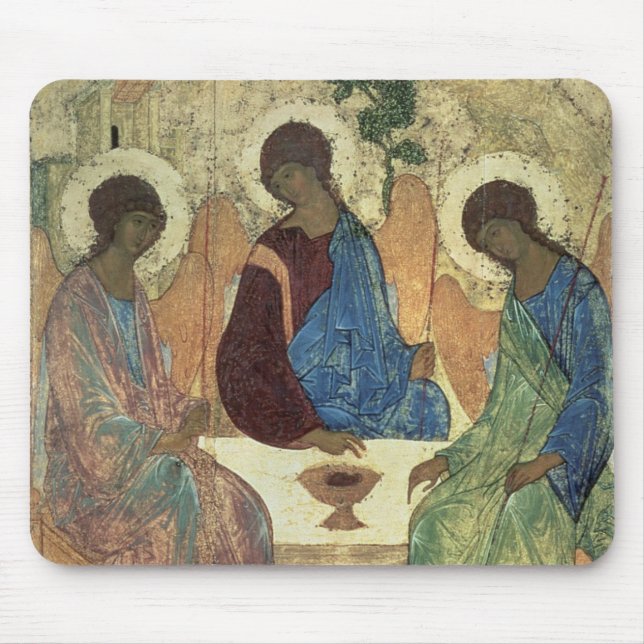 The Holy Trinity, 1420s (tempera on panel) Mouse Pad (Front)