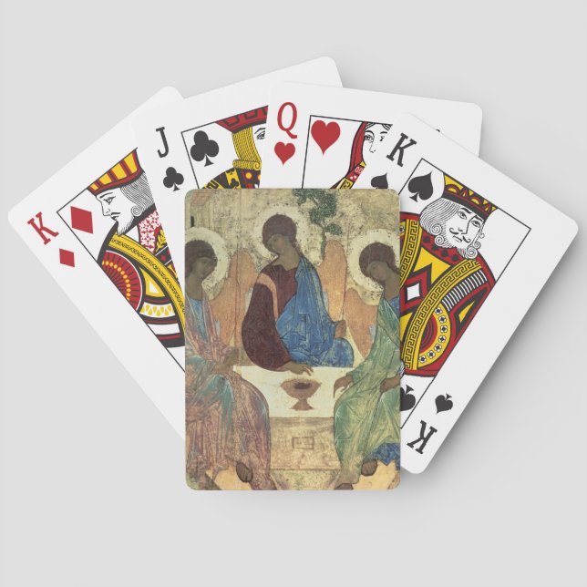 The Holy Trinity, 1420s (tempera on panel) Playing Cards (Back)