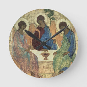 The Holy Trinity, 1420s (tempera on panel) Round Clock