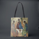 The Holy Trinity, 1420s Tote Bag<br><div class="desc">The Holy Trinity,  1420s | by Andrei Rublev | Art Location: Tretyakov Gallery,  Moscow,  Russia | Russian Artist | Image Collection Number: BAL39517</div>