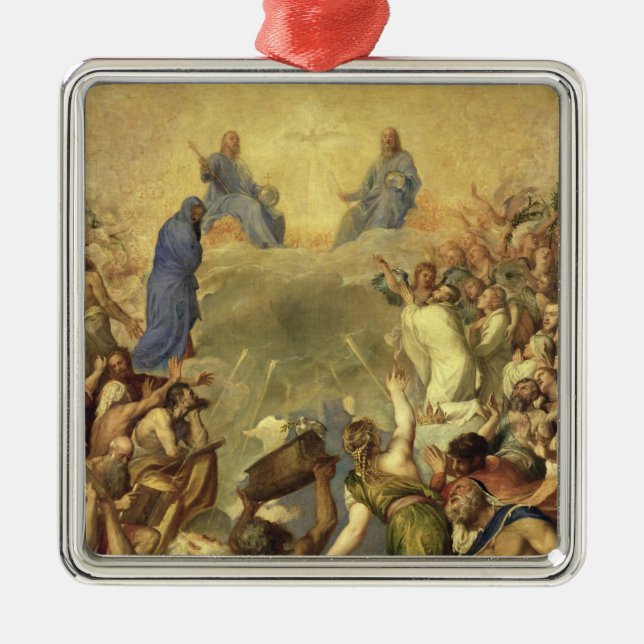 The Holy Trinity, 1553/54 (oil on canvas) Metal Tree Decoration (Front)