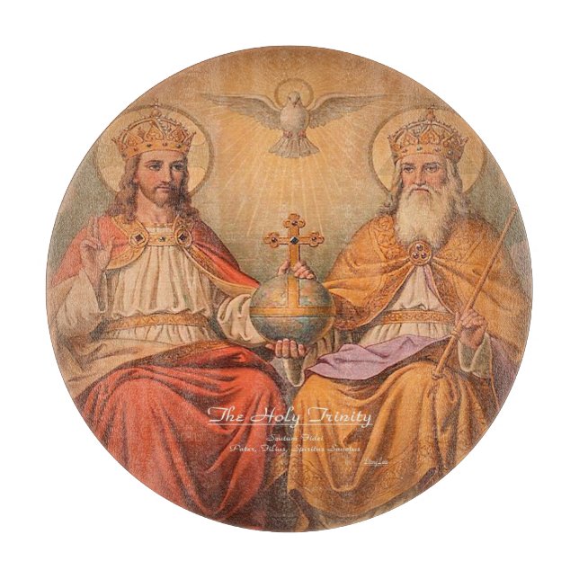 The Holy Trinity Cutting Board (Front)